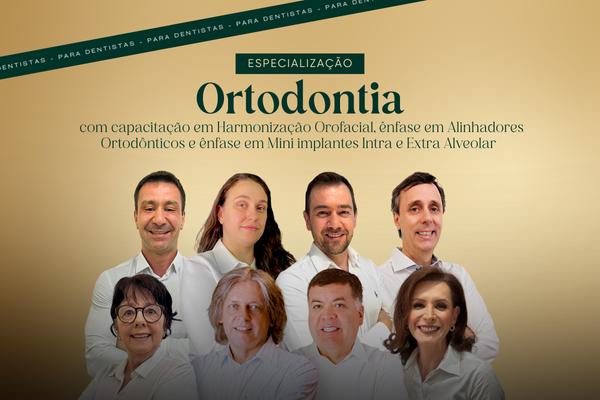 Imagem do curso: Especialização em Ortodontia com Capacitação em Harmonização Orofacial, Ênfase em Alinhadores Ortodônticos e Ênfase em Mini implantes Intra e Extra Alveolar - 40ª turma